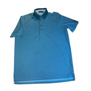 Greyson "Eagle Vail Golf Club" teal polo size large